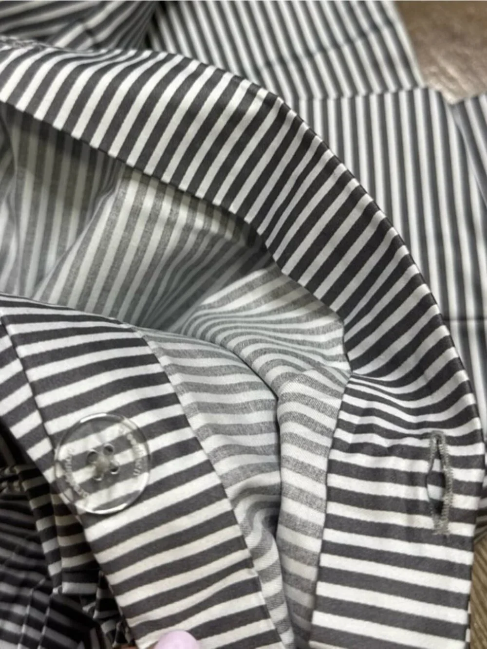 Brooklinens luxe core duvet cover graphite and steel oxford stripe twin twinx
